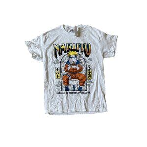 NWT Women's Size Medium‎ Naruto Anime White Graphic T Shirt Graphic Print